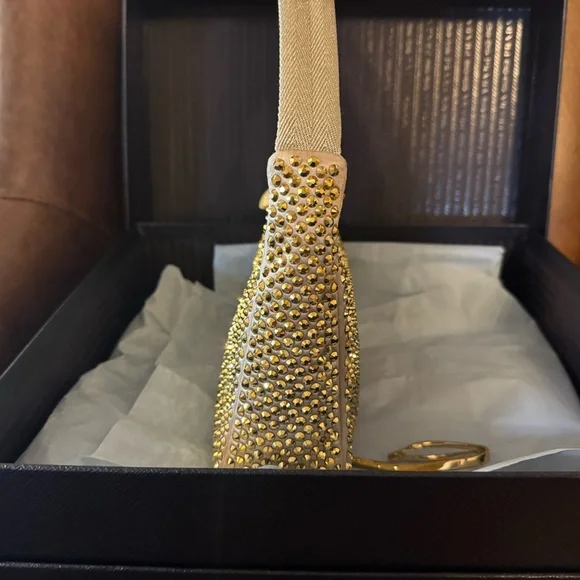 Prada Gold Studded Women's Bag - Picture 3 of 5